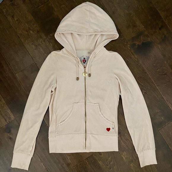 Twisted Heart Velour Hoodie - Picture 2 of 6